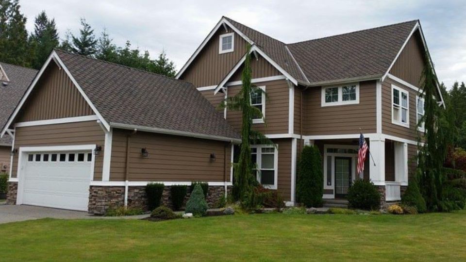 brown house roof