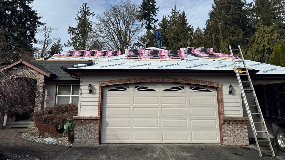 new roof installation